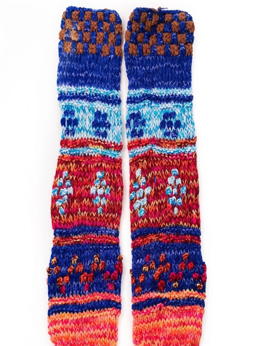 Andean Booties Hand-Knitted Wool Warm Winter Socks